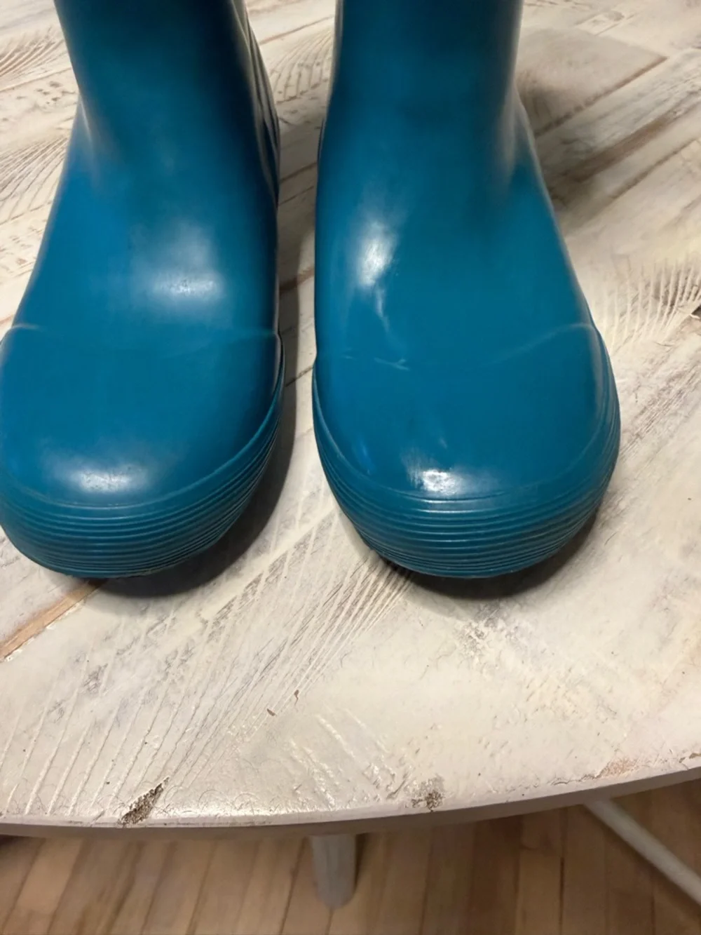 L.L. Bean Teal Kids Wellie Waterproof Pull On Rain Boots sz3 Kids